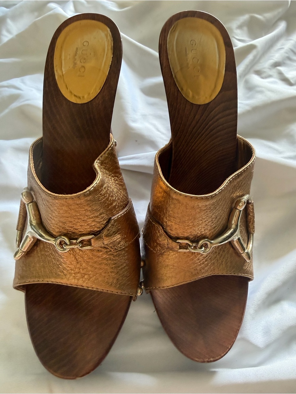 💯 Authentic- Gucci horsebit clogs